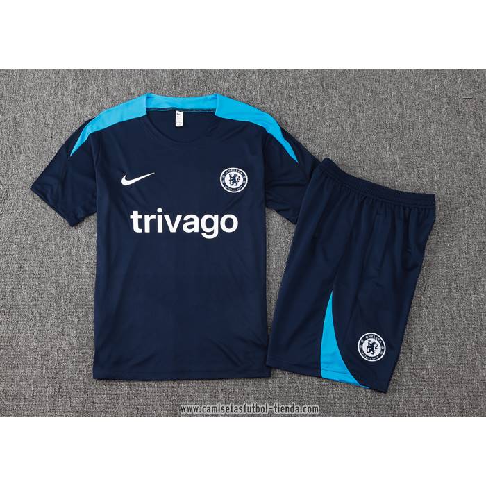 Chandal del Chelsea 2024 2025 Manga Corta Azul - Pantalon Corto